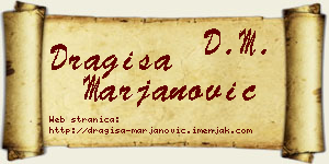 Dragiša Marjanović vizit kartica